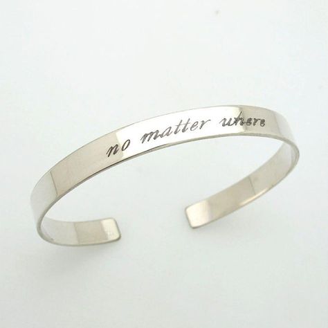 Personalised Silver Message Cuff Bangle - custom engraved bracelet, skinny cuff bracelets - BFF gift Inspirational Motivational Bracelets Bracelets Bff, Initial Bracelet Silver, Custom Engraved Bracelet, Motivational Bracelets, Engraved Cuff, Diamond Initial Necklace, Sister Bracelet, Bff Gift, Message Bracelet