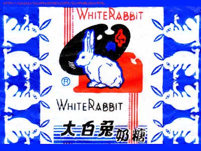 White Rabbit Candy White Rabbit Candy, Rabbit Candy, White Rabbit, Candy, Red, Blue, White