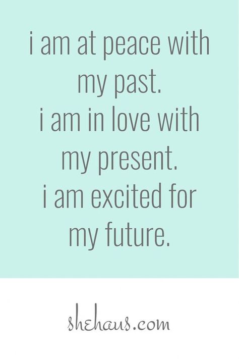 I Am Content Quotes, I Am At Peace, Attraction Quotes, Daily Positive Affirmations, Motivation Quote, My Past, Law Of Attraction Affirmations, At Peace, Tattoo Life