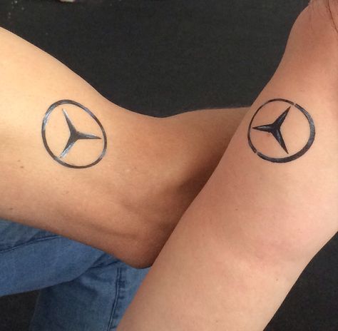 Mercedes Tattoos Mercedes Logo Tattoo, Mercedes Benz Tattoo Ideas, Mercedes Tattoo Ideas, Mercedes Benz Tattoo, Mercedes Tattoo, Mercedes Name, Benz Tattoo, F1 Tattoo, Mercedes Logo