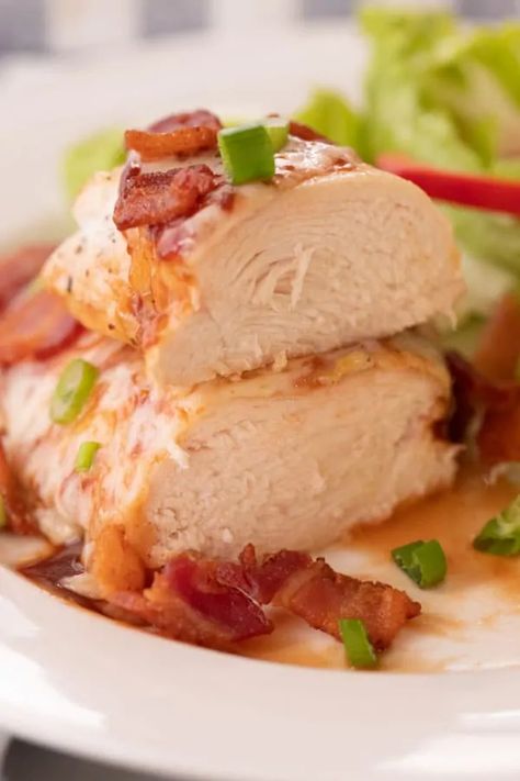 Baked BBQ Chicken Breast Recipe {Video} | The Carefree Kitchen Oven Baked Bbq Chicken Breast, Baked Bbq Chicken Breast, Bbq Baked Chicken Breast, Bbq Chicken Breast Recipe, Oven Baked Bbq Chicken, Creamy Pesto Pasta, Homemade French Bread, Bbq Chicken Breast, Homemade White Bread