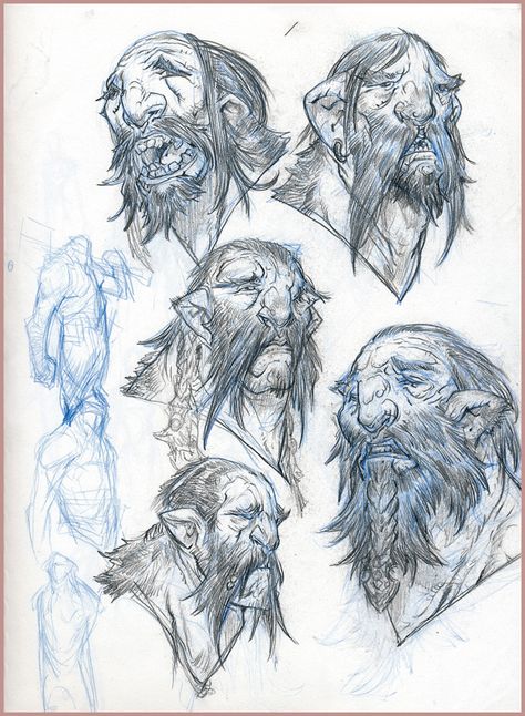 Giant Drawing Character Design, Giants Character Design, Vinod Rams Art, Gentle Giant Character Design, Giant Character Design, Vinod Rams, Stylized Faces, Arte Nerd, Concept Art Character