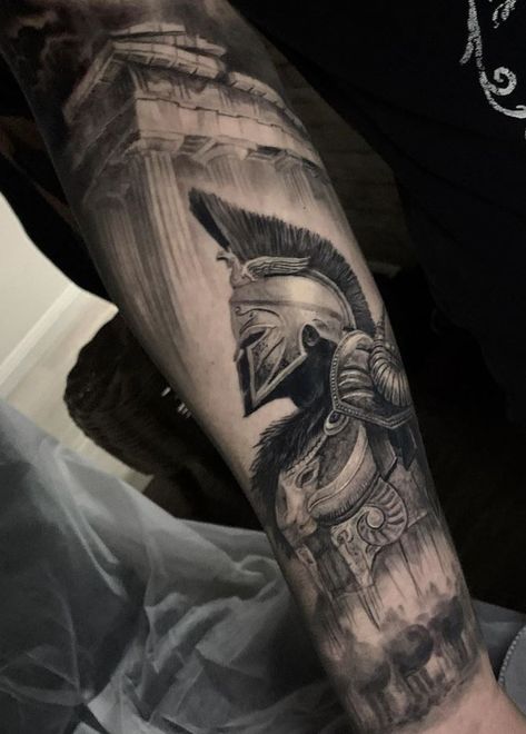 Flower Tato, Scorpions Tattoo, History Of Tattoos, Big Tattoos, Warrior Tattoo Sleeve, Roman Tattoo, Gladiator Tattoo, Soldier Tattoo, Animal Sleeve Tattoo