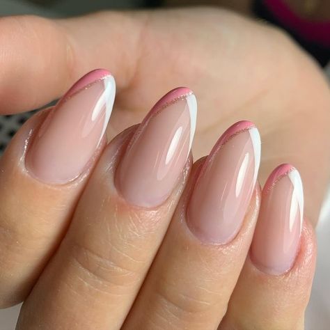 Nude Nail Design, Pink Tip Nails, Elegant Touch Nails, Nail Tip Designs, Nude Nail Designs, Lavender Nails, Nude Nail, Gel Nails Diy, Simple Gel Nails