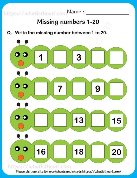 Missing Number Worksheets, Number Worksheets Kindergarten, Numbers Worksheet, Math Addition Worksheets, Mathematics Worksheets, Preschool Math Worksheets, Kids Worksheets Preschool, Missing Numbers, Numbers Kindergarten