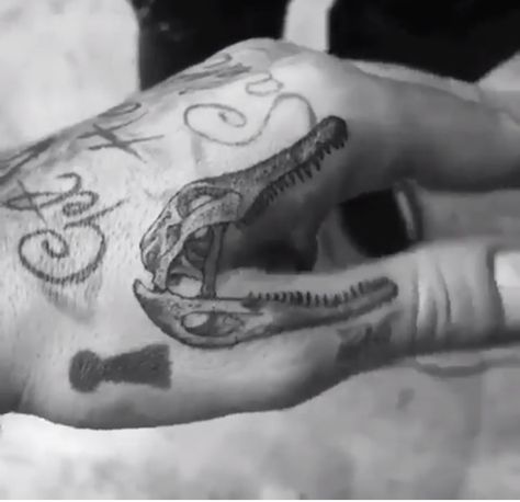 Crocodile Hand Tattoo, Gator Skull Tattoo, Crocodile Skull Tattoo, Alligator Skull Tattoo, Peter Pan Kostüm, Alligator Tattoo, Crocodile Tattoo, Mouth Tattoo, Blood Tattoo