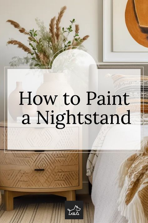 Find out how to use paint to create a faux wood or marble effect on your nightstand. This pin includes a tutorial on using special painting techniques and tools to mimic the look of wood grain or marble for an upscale, custom appearance. Wooden Nightstand, Online Interior Design, Marble Effect, Types Of Painting, Milk Paint, Simple Colors, Decorating Blogs, Paint Cans, Faux Wood