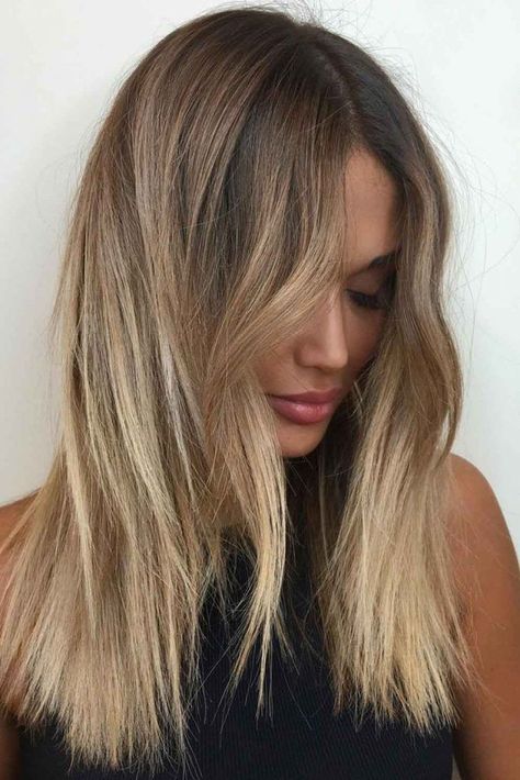 Outstanding Partial Highlights Ideas To Accentuate Your Beautiful Hair Color ★ Dark Brown Hair With Partial Highlights, Partial Highlights For Light Brown Hair, Brown Hair With Partial Highlights, Blonde Partial Highlights On Brown Hair, Brown Hair Perm, Partial Balayage Blonde, Partial Highlights Blonde, Blonde Partial Highlights, Root Highlight