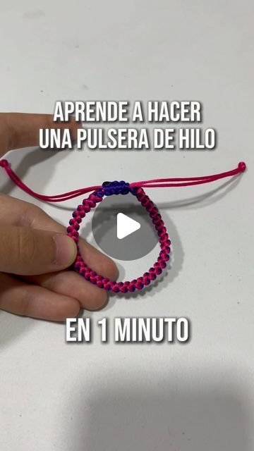 Cubanichi Style on Instagram: "Aprende a hacer esta pulsera de hilo. . Video completo ya disponible en mi canal de YouTube. . Síganme para aprender más acerca de la elaboración de pulseras. . . . . . #pulseras #cubanichistyle #pulserasdehilo #pulseritas #pulseradehilo #pulseritasdehilo #pulsera" Paracord, On Instagram, Instagram