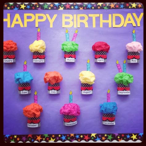 Cumpleañometro Birthday Boards Classroom Preschool, Preschool Birthday, Birthday Board Classroom, Birthday Bulletin Boards, Birthday Bulletin, Infant Classroom, Preschool Bulletin, Birthday Display, Classroom Birthday