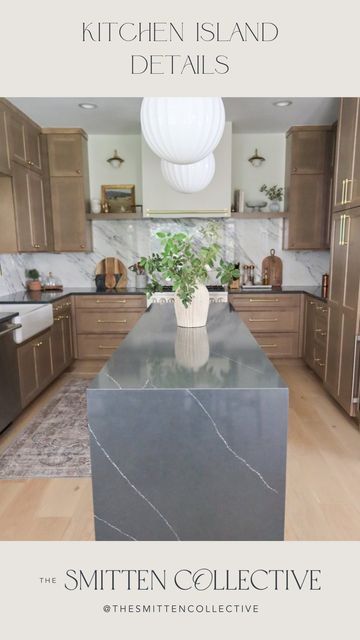 Narrow Long Island Kitchen, Farmhouse Waterfall Island, Long Narrow Island Kitchen, Vertical Kitchen Island, Kitchen Narrow Island, Narrow Kitchen With Island Layout, Narrow Island Kitchen, Long Narrow Kitchen With Island, Narrow Island With Seating