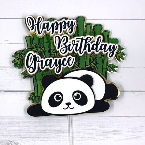 Excited to share this item from my #etsy shop: Panda Cake Topper, Birthday Panda Party Decoration. Panda Cake Topper, Retro Party Decorations, Panda Birthday Cake, Firetruck Cake, Panda Cake, Panda Baby, Panda Birthday, Neon Birthday, Panda Party