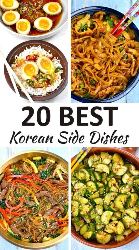 Koreansk Mad, Korean Food Side Dishes, Taco Side Dishes, Korean Bbq Chicken, Korean Bbq Beef, Easy Korean Recipes, Zucchini Side Dishes, Korean Pork, Asian Side Dishes