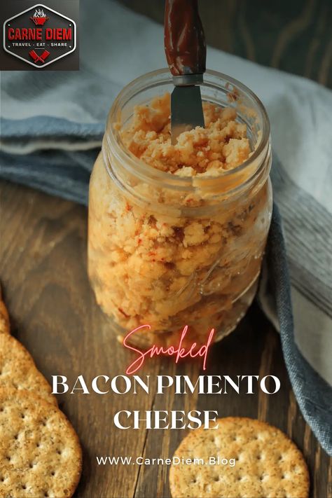 Smoked Bacon Pimento Cheese Bacon Pimento Cheese, Pimento Cheese Recipe, Pimento Cheese Dip, Pimento Cheese Recipes, Gluten Free Dishes, Best Appetizer Recipes, Gouda Cheese, Pimento Cheese, Pulled Pork Sandwich