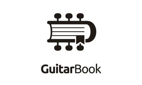 Book Logo Design, Musical Logo, Logo Music, Guitar Logo, Guitar Books, Book Logo, Music School, School Logo, Geometric Logo