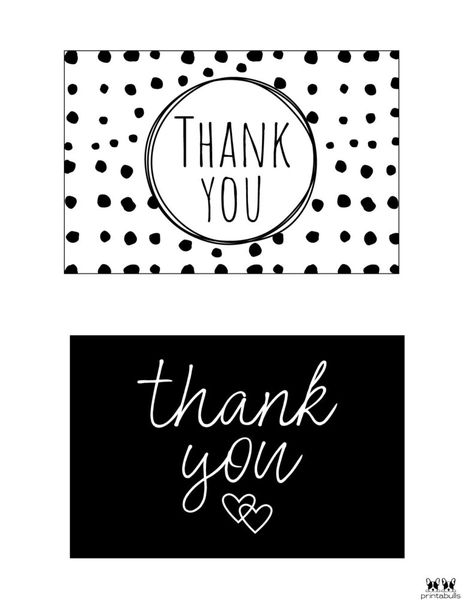 Printable Black and White Thank You Cards-Page 1 Printable Thank You Notes, Christening Thank You Cards, Word Ideas, Note Ideas, Printable Black And White, Thank You Template, Thank You Printable, Cute Thank You Cards, Teacher Thank You Cards