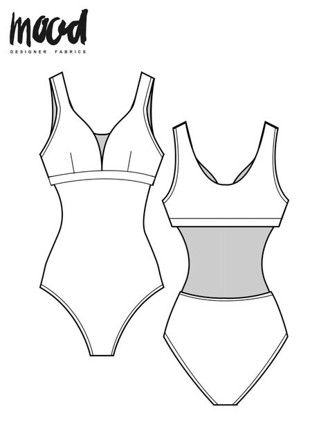 The Speedwell Swimsuit - Free Sewing Pattern - Mood Sewciety Diy Swimwear, Swimwear Sewing Patterns, Pattern Corset, Swimsuit Pattern Sewing, Mood Sewciety, Sewing Patterns Free Women, Swimwear Pattern, Pattern Weights, Swimsuit Fabric