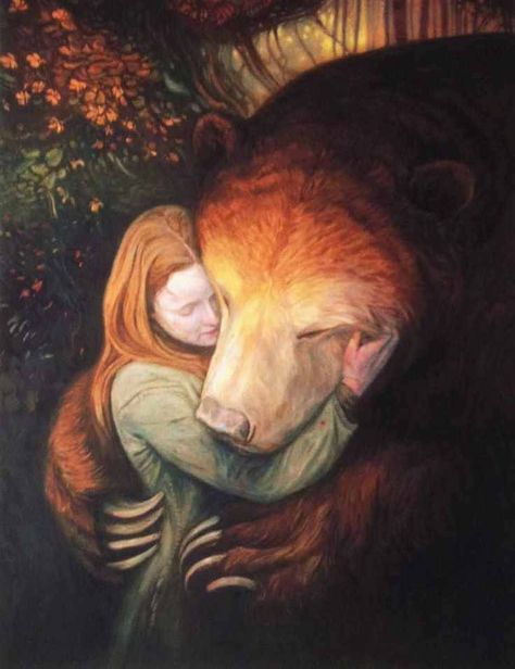 Girl hugging bear Shaun Tan, Art Et Illustration, Bear Art, Animal Totems, Arte Animal, Arte Fantasy, Childrens Illustrations, 그림 그리기, Spirit Animal