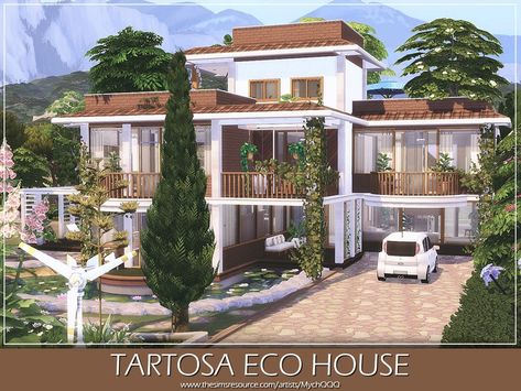 The Sims Resource - Tartosa Eco House The Sims 4 Lots Cc, Sims 4 50x40 House, The Sims 4 Cc House Download, Tartosa Homes Sims 4, House Download Sims 4, Sims 4 Houses Gallery, The Sims 4 Houses Download, Sims 4 Tartosa, Sims4 Cc House