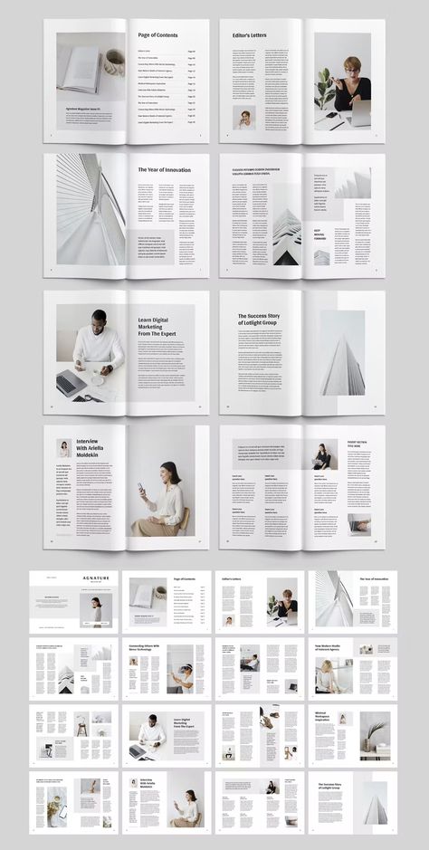 Magazine Template MS Word & Indesign Booklet Layout, Indesign Free, Indesign Layout, Indesign Magazine Templates, Notebook Templates, Free Magazines, Cool Magazine, Templates Downloads, Magazine Template