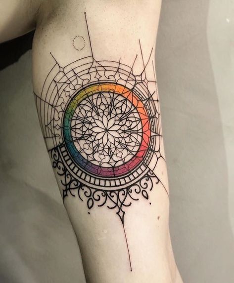 Tato Mandala, Botanisches Tattoo, Dotwork Tattoo Mandala, Shape Tattoo, Geometry Tattoo, Inspiration Tattoos, Gorgeous Tattoos, Mandala Tattoo Design, White Tattoo