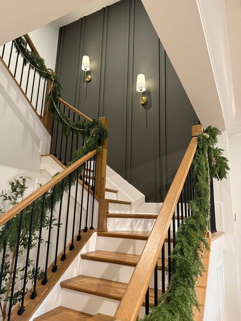 Stairwell Wall, Stair Wall, Staircase Remodel, Staircase Wall, House Stairs, Updating House, Staircase Design, Stairs Design, Love Home