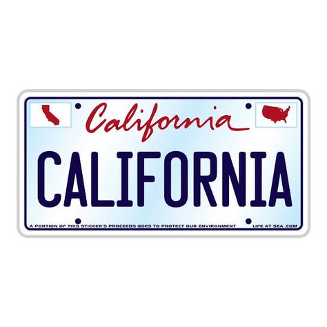 California Stickers, License Plate Sticker, California License Plate, Airmail Envelopes, California License, Homemade Stickers, Bubble Stickers, Computer Sticker, Tumblr Stickers