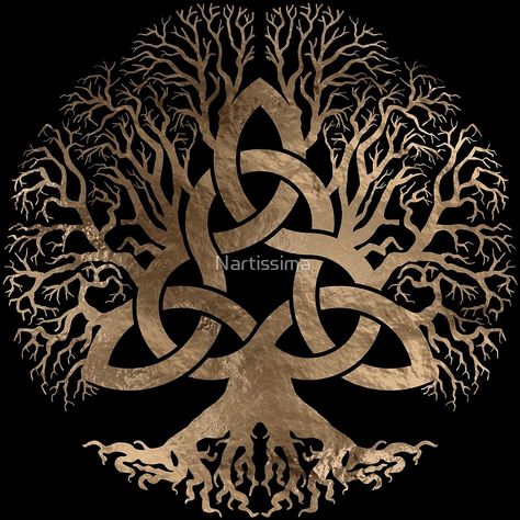 Celtic Tree of Life & Triquetra  symbols tattoo. Maybe forearm..... Celtic Tree Tattoos, Celtic Sleeve Tattoos, Symbols Tattoos, Tree Sleeve Tattoo, Symbols Tattoo, Celtic Knot Tattoo, Rune Tattoo, Knot Tattoo, Celtic Tattoo