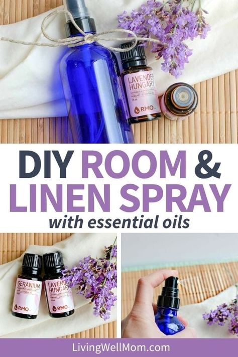 Homemade Linen Spray, Homemade Room Spray, Diy Linen Spray, Homemade Essential Oils, Homemade Oil, Diy Essentials, Diy Sprays, Linen Spray, Witch Hazel