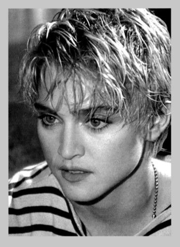 Madonna images Maddy HD wallpaper and background photos Madonna, Short Hair, A Woman, Blonde, Black And White, Music, Hair, White, Black