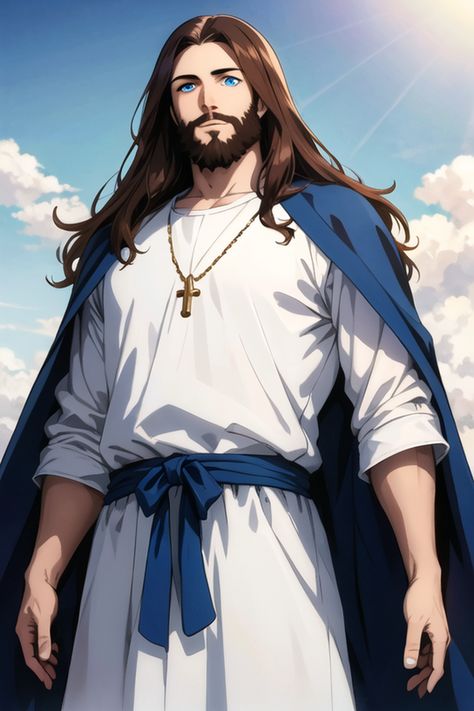 Jesus, Jesus Christ, Jesus of Nazareth, anime jesus, jesus painting, christian, chritian art, jesus art, bible, bible art, bible verses, bible verse, biblical, jesus is lord, jesus saves Anime Jesus, Jesus Gif, Jesus Love Images, Painting Christian, Jesus Christ Illustration, Jesus Of Nazareth, Verses Bible, Jesus Cartoon, Jesus Videos