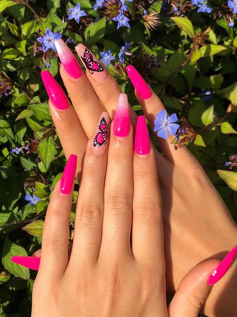 Dark Pink Nails, Pink Summer Nails, Cute Pink Nails, Baby Pink Nails, Light Pink Nails, Hot Pink Nails, Plaid Nails, Pink Nail Designs, Pink Nail