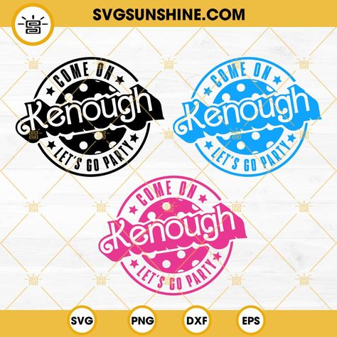 3.49Come On Kenough Let's Go Party SVG, I Am Kenough SVG, Ken Barbie SVG Bundle Barbie Birthday Party Games, Barbie Svg, Cricut Sayings, 48 Birthday, Ken Barbie, Party Logo, Barbie Logo, Barbie Birthday Party, Disney Embroidery