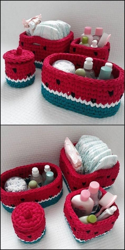 Designer Crochet, Crochet Basket Pattern Free, Mode Crochet, Crochet Basket Pattern, Crochet Wool, Crochet Clutch, Fun Crochet Projects, Crochet Diy, Diy Crochet Projects