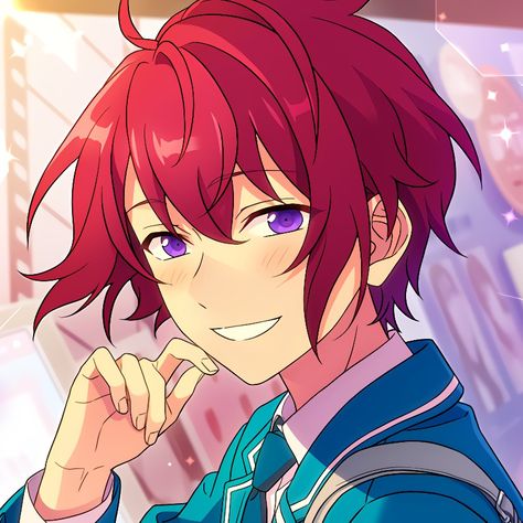 Tsukasa Suou Icon, Tsukasa Suou, Silly Games, Face Reveal, Ensemble Stars, Anime Demon, Anime Boy, Favorite Character, Character Design