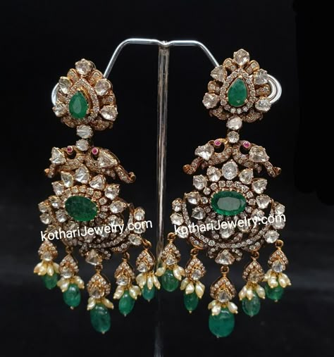 Gold Necklace Short Indian, Victorian Jewelry Earrings, Festival Chandbali Emerald Necklace With Intricate Design, Emerald Chandbali Earrings For Wedding, Victoria Earrings Indian, Victorian Gold Jewelry, Traditional Emerald Chandbali Jewelry, Elegant Emerald Chandbali Jewelry, Victorian Earrings Indian