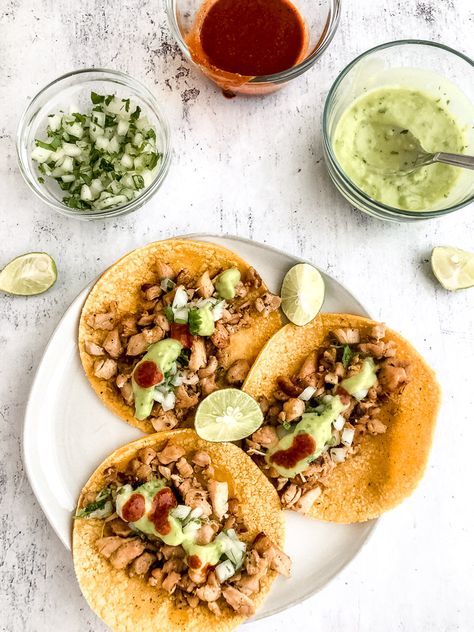 Pollo Asado Street Tacos (Grilled Chicken) - TastyAZ Juicy Chicken Tacos, Pollo Asado Recipe, Coconut Flour Tortillas, Citrus Marinade, Grilled Taco, Chicken Tender, Street Tacos, Star Food, Mexican Food Recipes Authentic