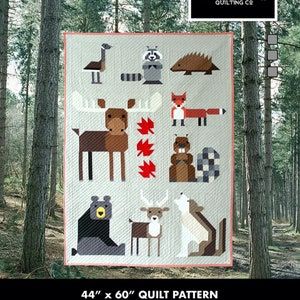 Block 13, Woodland Quilt, Happy Squirrel, Wall Quilt Patterns, Quilting Books, Quilt Pattern Download, Woodland Art, Quilt Sewing Patterns, Cute Quilts