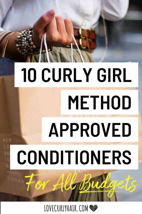 Best Conditioner For Curly Hair? 10 Top CGM Approved Conditioners - Love Curly Hair Best Conditioner For Curly Hair, Products For Curly Hair Natural, Curly Haircut Inspiration, Curly Girl Method Routine, Sleeping With Curly Hair, Curly Hair Conditioner, Best Products For Curly Hair, Wavy Hair Products, Curly Products