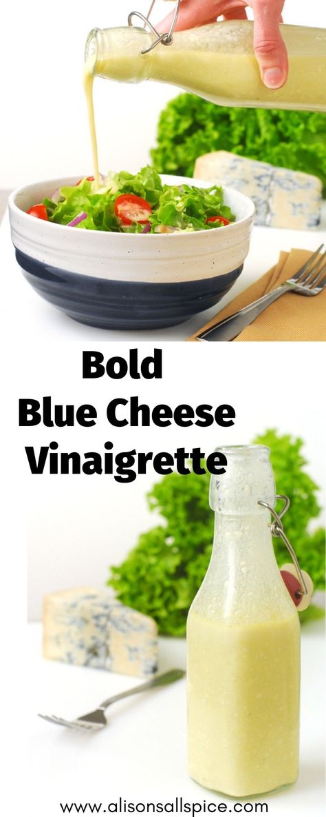 Blue Cheese Vinaigrette, Blue Cheese Recipes, Salad Dressing Recipes Healthy, Blue Cheese Salad, Salad Dressing Recipes Homemade, Blue Cheese Dressing, Vinaigrette Recipes, Homemade Salads, Sauces And Dressings