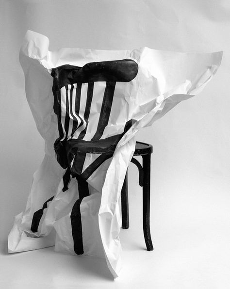 Fashion Fotografie, Chair Drawing, Art Chair, Sculpture Installation, Land Art, White Photo, Conceptual Art, A Chair, Art Plastique