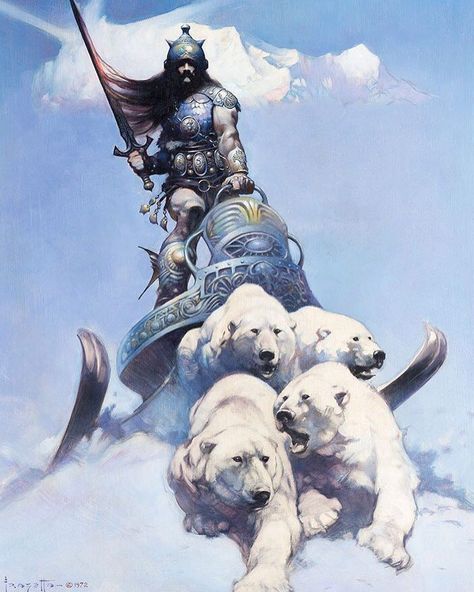 The Frazetta Girls on Instagram: “‘Silver Warrior’ by #FrankFrazetta •1972•  This piece has inspired many artists including composers such as Jason McChristian.…” Arte Pulp, Simon Bisley, Robert E Howard, Heavy Metal Art, Frank Frazetta, Jack Kirby, Pulp Art, Fantasy Artist, Arte Fantasy