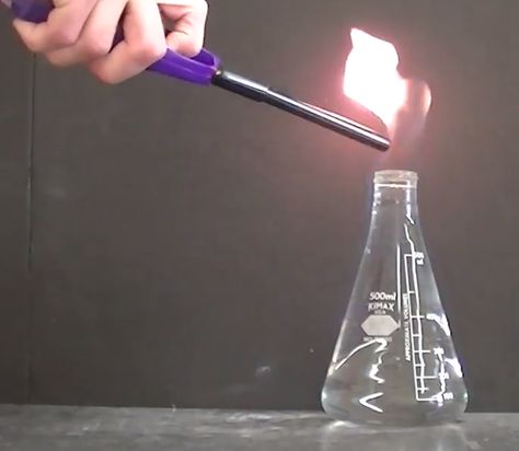 In Chemical Mystery #5, I used chemistry to give the illusion that water can be lit on fire. Here is the solution to that mystery. Trick Words, Chemistry Experiments, Light Water, Water Can, Magic Tricks, Water Lighting, On Fire, Edison Light Bulbs, School Stuff