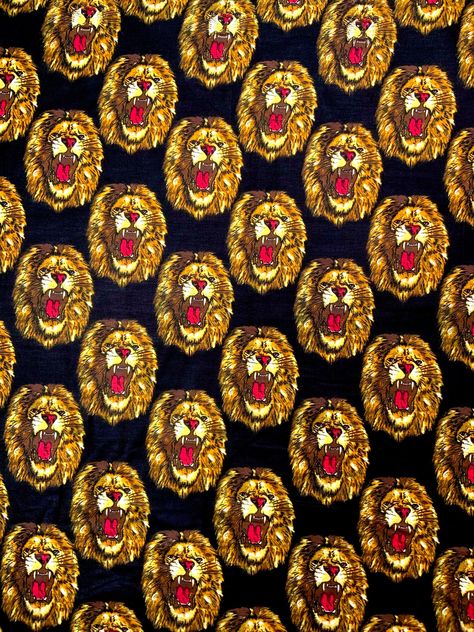 Black Isiagu Igbo Nigerian Traditional Cotton Ankara Print, African Fabric by the Yard, Isi Agu Roaring Lion Chieftaincy Feni, Sew Clothing by Naijam on Etsy Culture Textiles, Isi Agu, Sew Clothing, Nigerian Culture, African Pattern Design, Ankara Designs, Roaring Lion, Ankara Print, Baby Sling Carrier