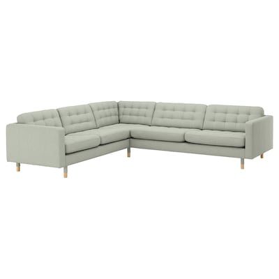 SÖDERHAMN Sectional, 5-seat, Samsta orange - IKEA Ektorp Sectional, Landskrona Sofa, Ikea Landskrona, Basement Rooms, Cottage Lounge, Big Living Room, Living Room Basement, Light Sofa, Ikea Sofa