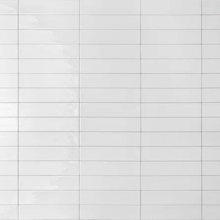 Encore Surfaces Mojave 2" x 10" Zellige Wall Tile | Wayfair White Tile Texture, White Brick Tiles, White Subway Tile Bathroom, Small Shower, Subway Tiles Bathroom, White Wall Tiles, White Subway Tiles, Porcelain Wall Tile, Subway Tile Backsplash