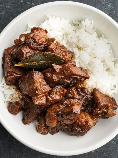 Filipino Pork Adobo - Whisper of Yum Philapino Recipes, Beef Adobo, Whisper Of Yum, Adobo Pork, Filipino Pork Adobo, Pork Adobo Recipe, Pork Adobo, Filipino Dish, Adobo Recipe