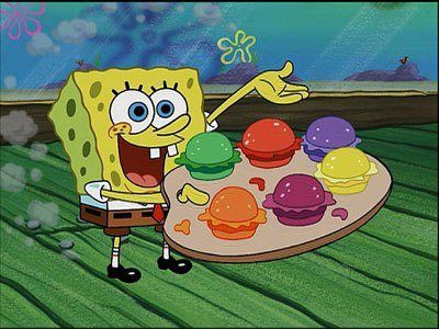 Pretty Patties from the show called Spongebob Squarepants on Nickelodeon. Meme Spongebob, Krabby Patty, The Infinity Gauntlet, Spongebob Party, Pineapple Under The Sea, Overwatch Memes, Spongebob Birthday, Spongebob Funny, Patrick Star