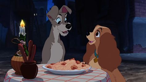 Disney Pet Names, Movie Kisses, Disney Animals, Old Disney, Disney Aesthetic, Lady And The Tramp, Disney Food, Classic Disney, Disney Ladies