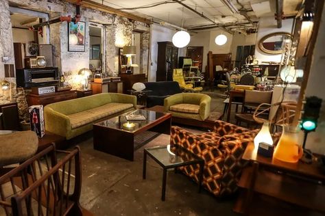 Best vintage furniture stores in Philadelphia Vintage Furniture Store, Vintage Furniture Antique, Art Deco Dresser, Organization Furniture, Vintage Cafe, Book Shop, Furniture Warehouse, Lawn Chairs, Sustainable Furniture